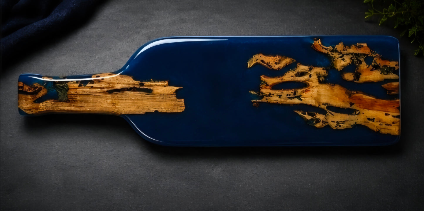 Wine bottle charcuterie board